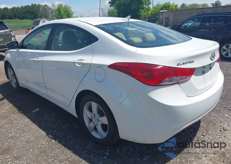 2013 Hyundai Elantra Gls из США, поврежденный, VIN 5NPDH4AEXDH272009